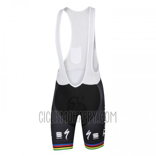UCI Mondo Campione Tinkoff Cycling Jersey Bib Short 2016 Men Short Sleeve White